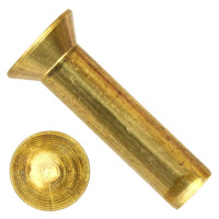 Заклепки латунные с потайной головкой 3 мм ЛС63 ГОСТ 10300-80