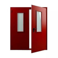 Противопожарные двери двупольные 1800x2500x60 мм ДПМ 02-60 ГОСТ 30247.0-94