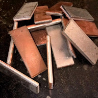 Луженые медные переходные пластины 60x63x1 мм М1М