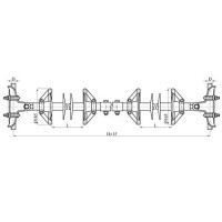 Распорки межфазные изолирующие типа РМИ на напряжение 110-220 кВ конструкция 2 2650x6800x1070 мм РМИ 30-110-H-П2-4
