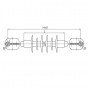 Распорки межфазные изолирующие типа РМИ на напряжение 10-35 кВ конструкция 1