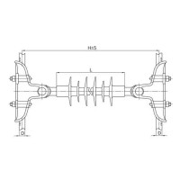 Распорки межфазные изолирующие типа РМИ на напряжение 10-35 кВ конструкция 2 630x385 мм РМИ 30-20-630-П3-3