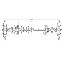 Распорки межфазные изолирующие типа РМИД на напряжение 110-220 кВ конструкция 1 5300x6800x4850 мм РМИД 100-220-H-П4-4