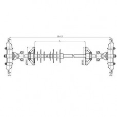 Распорки межфазные изолирующие типа РМИД на напряжение 110-220 кВ конструкция 1 3200x6800x2750 мм РМИД 100-110-H-П4-4