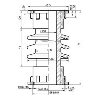 Покрышки для конденсаторов связи 320x205x50 мм П 320-80 УХЛ Т ГОСТ 5862-79
