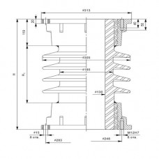 Армированные покрышки ПКСА для конденсаторов связи 2.8x90 мм ПКСА 1840-100 0