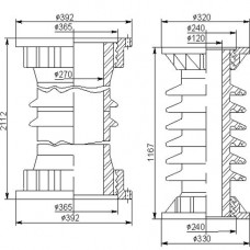 Армированные покрышки ПВМО для маломасляных выключателей 110x3.8x285 мм ПВМо-110Б-2 0 ГОСТ 20419-83