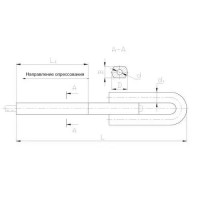 Натяжные прессуемые зажимы типа НС 777.677x21.34 мм НС-500-3