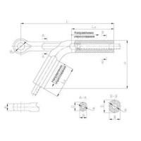 Натяжные прессуемые зажимы типа НАСУС 73.125x1.52 мм НАСУС-70ЖС-1