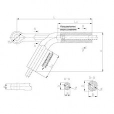 Натяжные прессуемые зажимы типа НАСУС 578x1.52 мм НАСУС-500ЖС-1