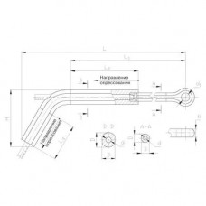 Натяжные прессуемые зажимы типа ТРАС 263.76x6.91 мм ТРАС-800-1