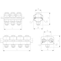 Плашечные зажимы типа ПАМ 19.9x30.6x2.021 мм ПАМ-6-1