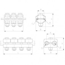 Плашечные зажимы типа ПАМ 12.6x20x0.946 мм ПАМ-4-1