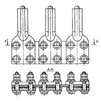 Аппаратные зажимы типа 3А4А 8.8 мм 3А4А-400-3