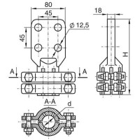Аппаратные зажимы типа АШМ 175x1.75 мм АШМ-22-1
