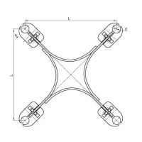 Распорки дистанционные типа 4РГ 600x27.5x30.6 мм 4РГ-3-600А