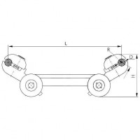 Демпфируюущие распорки типа РД 452x31.5x37.7 мм РД-4-400А