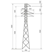 Переходные опоры для ЛЭП 10.76x61x95570 мм ПП330 Серия 3.407.2-168