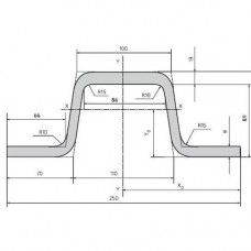 Вагонная стойка (стальная) 250x9 мм 09Г2СД ГОСТ 5267.6-90
