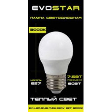 Лампа  Evostar EV-LED-B45-7.5W-220V E27 3000K