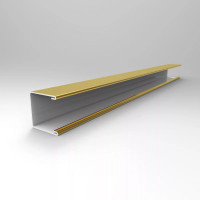 Латунный П-профиль (швеллер) 12.5x12.5 мм Л63