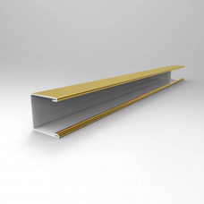 Латунный П-профиль (швеллер) 10x10 мм Л63