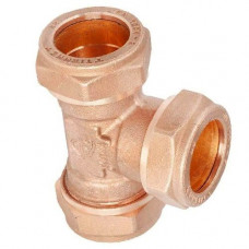 Медные обжимные тройники 10 мм БрО5Ц5С5