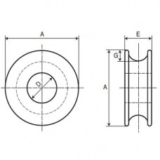 Круглый коуш 13.5x75x23 мм 3СП5