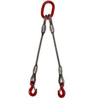 Канатный двухветвевой строп 2000x10 мм 2СК РД 10-33-93