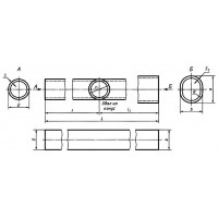 Трубы электросварные профильные 32x43х32 мм сталь 08 ГОСТ 6856-54