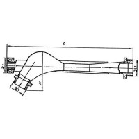 Переносной водоструйный эжектор с открытыми резьбовыми концами 100x0.7 мм ЛС59-1