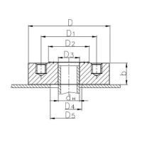 Концевой приварыш под фланец 250x365 мм