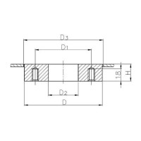 Приварыш под сальник 155x123 мм