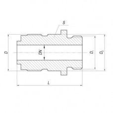 Ввертной штуцер с цапковым концом под трубную резьбу 10x16 мм 556-0198-2 ГОСТ 5890-78