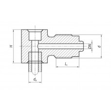 Штуцер ответвительный внахлестку 6x160 мм 556-03.398-05 ГОСТ 5890-78