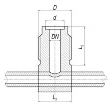 Штуцер ответвительный со стопорением 6x40 мм 556-35.2179-03 ГОСТ 5890-78