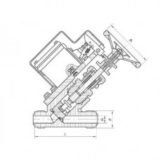 Клапан пусковой штуцерный с датчиком конечного положения 587-0380 (ИТШЛ.49111105)