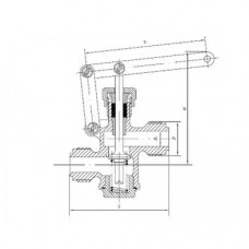 Латунный самозапорный проходной штуцерный клапан 528-3М.129 (ИПЛТ.491.11104)