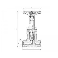 Клапан бронзовый невозвратно-запорный угловой штуцерный 522-35.3997-02 (ИПЛT.49191112-02)