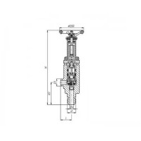 Клапан бронзовый невозвратно-управляемый угловой с ручным управлением 522-35.3845 (ИПЛT.49197120)