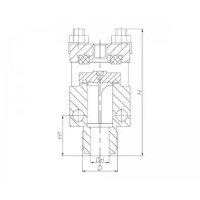 Клапан бронзовый невозвратный концевой штуцерный 522-36.152-01 (ИПЛТ.49431127-01)