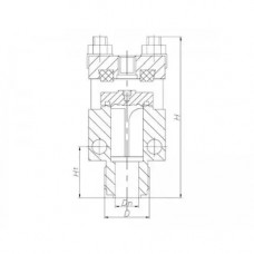 Клапан бронзовый невозвратный концевой штуцерный 522-36.152-01 (ИПЛТ.49431127-01)