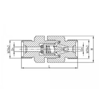 Клапан бронзовый невозвратный путевой 522-3670-01 (ИТШЛ.49431104-01)