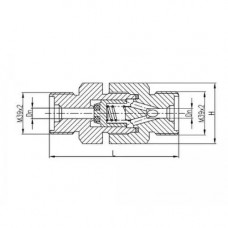 Клапан бронзовый невозвратный путевой 522-3670 (ИТШЛ.49431104)