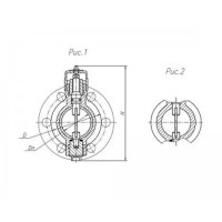 Клапан дроссельный проходной бесфланцевый 525-0358 (ИTШЛ.49342901)