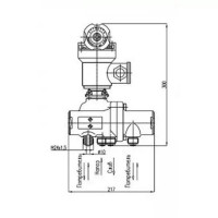 Манипулятор 4-х ходовой с электромагнитным и ручным управлением 587-35.4498-11 (ИTШЛ.49462101-11)