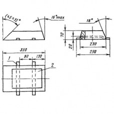 Протекторы П-ККА 350x230x70 мм АП2 ГОСТ 26251-84