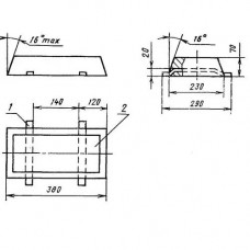 Протекторы П-KЛA 420x230x70 мм АП2 ГОСТ 26251-84