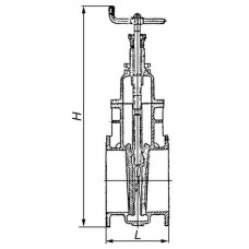 Клинкетная задвижка 100 Ду 6 Ру