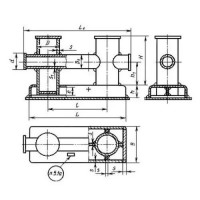 Крестовый сварной кнехт 219x6 мм ГОСТ 11265-73